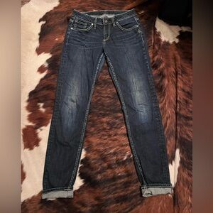 Silver Jeans Dark Wash Women's Skinny Jeans